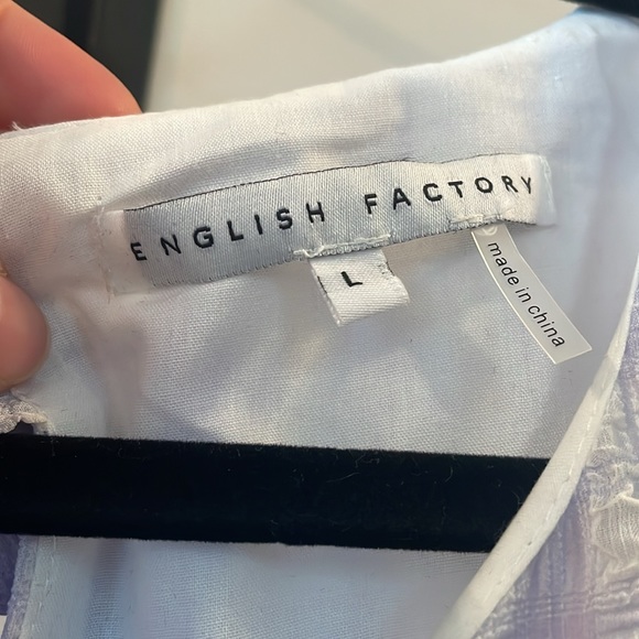 English Factory Lavender Plaid Swing Dress - Picture 5 of 5